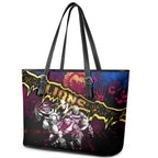 Step Into Horror Domain Lions Football Leather Tote Bag Halloween Horror Movie Characters - Aussie Hoodie