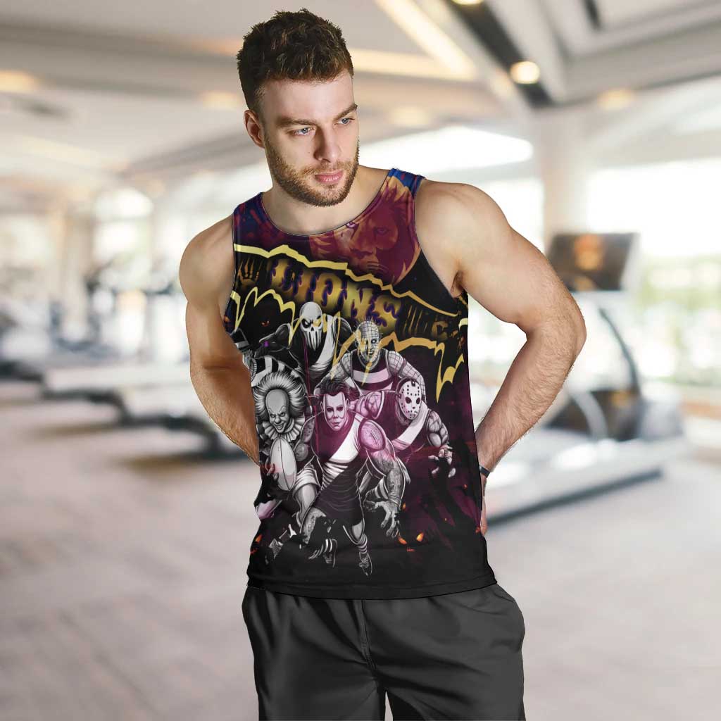Step Into Horror Domain Lions Football Men Tank Top Halloween Horror Movie Characters - Aussie Hoodie