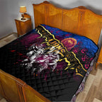 Step Into Horror Domain Lions Football Quilt Halloween Horror Movie Characters - Aussie Hoodie
