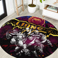 Step Into Horror Domain Lions Football Round Carpet Halloween Horror Movie Characters - Aussie Hoodie