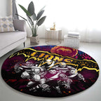 Step Into Horror Domain Lions Football Round Carpet Halloween Horror Movie Characters - Aussie Hoodie