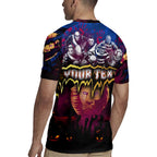 Step Into Horror Domain Lions Football Rugby Jersey Halloween Horror Movie Characters - Aussie Hoodie