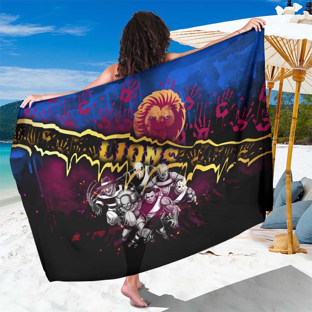 Step Into Horror Domain Lions Football Sarong Halloween Horror Movie Characters - Aussie Hoodie