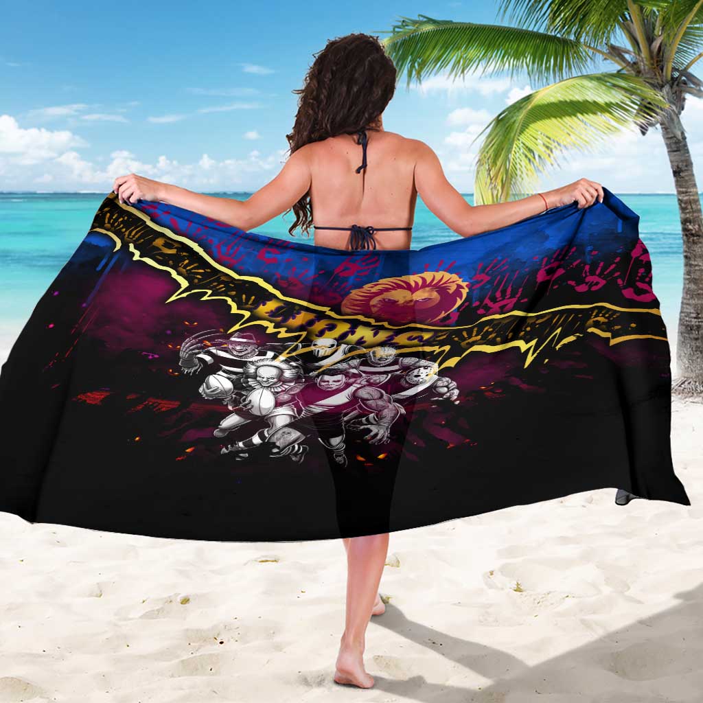 Step Into Horror Domain Lions Football Sarong Halloween Horror Movie Characters - Aussie Hoodie