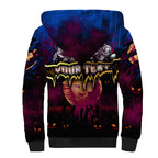 Step Into Horror Domain Lions Football Sherpa Hoodie Halloween Horror Movie Characters - Aussie Hoodie