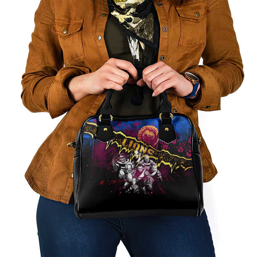 Step Into Horror Domain Lions Football Shoulder Handbag Halloween Horror Movie Characters - Aussie Hoodie