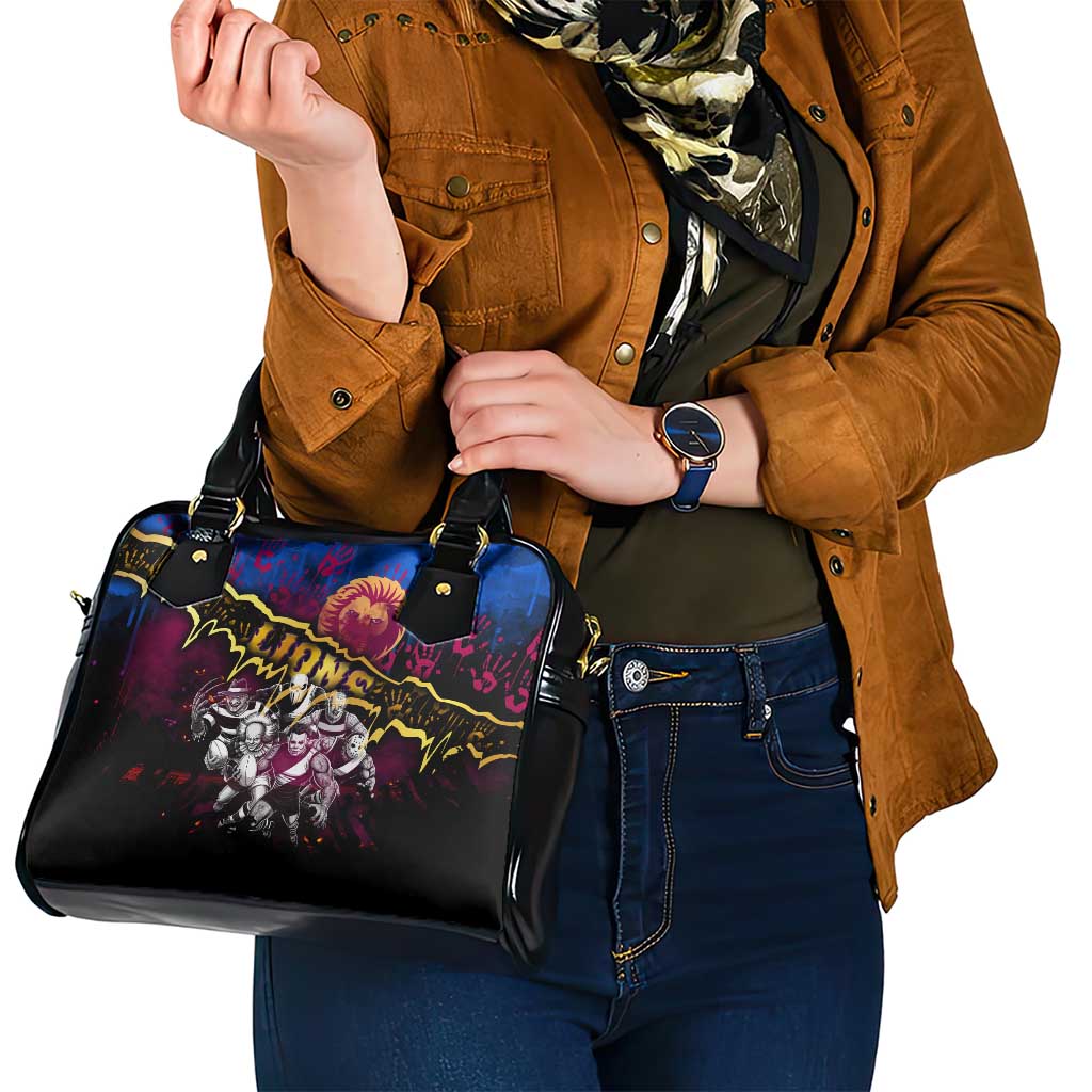 Step Into Horror Domain Lions Football Shoulder Handbag Halloween Horror Movie Characters - Aussie Hoodie