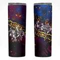Step Into Horror Domain Lions Football Skinny Tumbler Halloween Horror Movie Characters - Aussie Hoodie