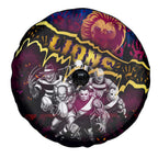 Step Into Horror Domain Lions Football Spare Tire Cover Halloween Horror Movie Characters - Aussie Hoodie