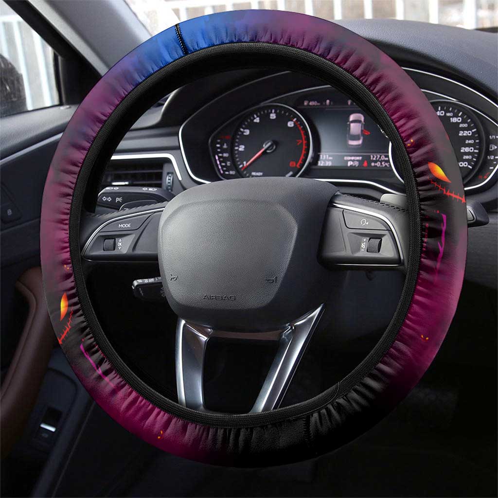 Step Into Horror Domain Lions Football Steering Wheel Cover Halloween Horror Movie Characters - Aussie Hoodie