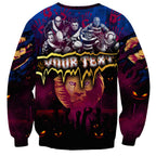 Step Into Horror Domain Lions Football Sweatshirt Halloween Horror Movie Characters - Aussie Hoodie