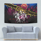 Step Into Horror Domain Lions Football Tapestry Halloween Horror Movie Characters - Aussie Hoodie