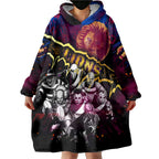 Step Into Horror Domain Lions Football Wearable Blanket Hoodie Halloween Horror Movie Characters - Aussie Hoodie