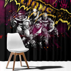 Step Into Horror Domain Lions Football Window Curtain Halloween Horror Movie Characters - Aussie Hoodie