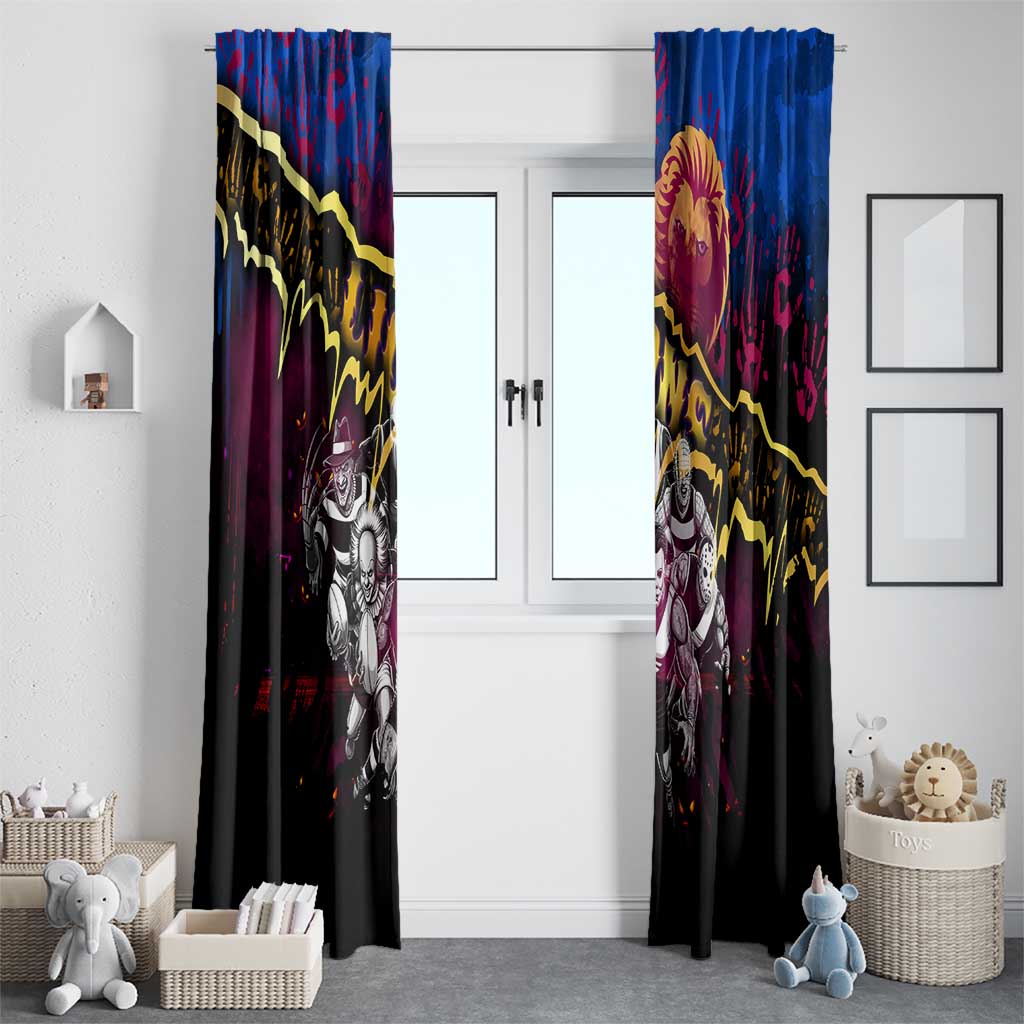 Step Into Horror Domain Lions Football Window Curtain Halloween Horror Movie Characters - Aussie Hoodie