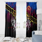 Step Into Horror Domain Lions Football Window Curtain Halloween Horror Movie Characters - Aussie Hoodie
