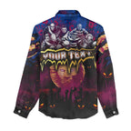 Step Into Horror Domain Lions Football Women Casual Shirt Halloween Horror Movie Characters - Aussie Hoodie