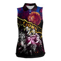 Step Into Horror Domain Lions Football Women Sleeveless Polo Shirt Halloween Horror Movie Characters - Aussie Hoodie