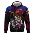 Step Into Horror Domain Lions Football Zip Hoodie Halloween Horror Movie Characters - Aussie Hoodie
