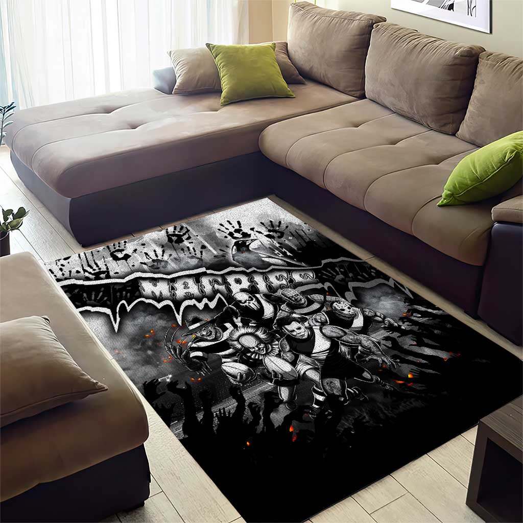 Step Into Horror Domain Magpies Football Area Rug Halloween Horror Movie Characters - Aussie Hoodie