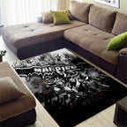 Step Into Horror Domain Magpies Football Area Rug Halloween Horror Movie Characters - Aussie Hoodie
