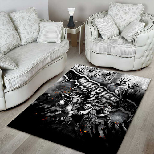 Step Into Horror Domain Magpies Football Area Rug Halloween Horror Movie Characters - Aussie Hoodie