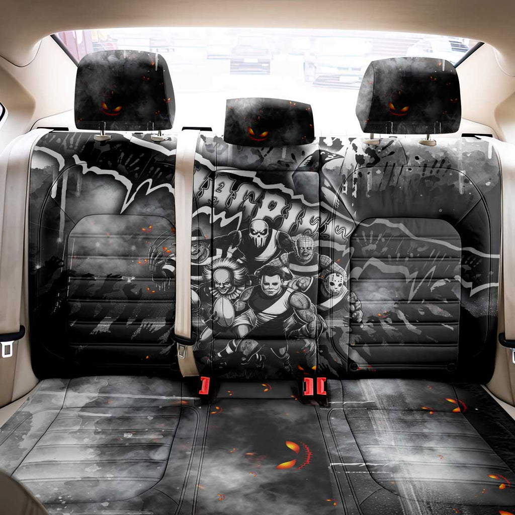Step Into Horror Domain Magpies Football Back Car Seat Cover Halloween Horror Movie Characters - Aussie Hoodie