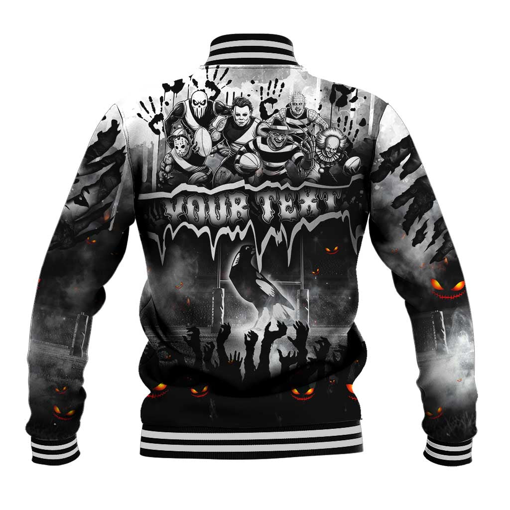 Step Into Horror Domain Magpies Football Baseball Jacket Halloween Horror Movie Characters - Aussie Hoodie