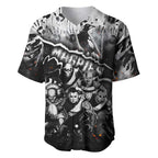 Step Into Horror Domain Magpies Football Baseball Jersey Halloween Horror Movie Characters - Aussie Hoodie