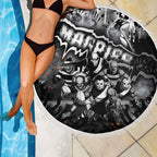 Step Into Horror Domain Magpies Football Beach Blanket Halloween Horror Movie Characters - Aussie Hoodie