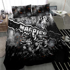 Step Into Horror Domain Magpies Football Bedding Set Halloween Horror Movie Characters - Aussie Hoodie