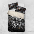 Step Into Horror Domain Magpies Football Bedding Set Halloween Horror Movie Characters - Aussie Hoodie