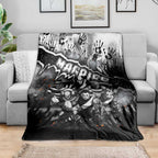 Step Into Horror Domain Magpies Football Blanket Halloween Horror Movie Characters - Aussie Hoodie