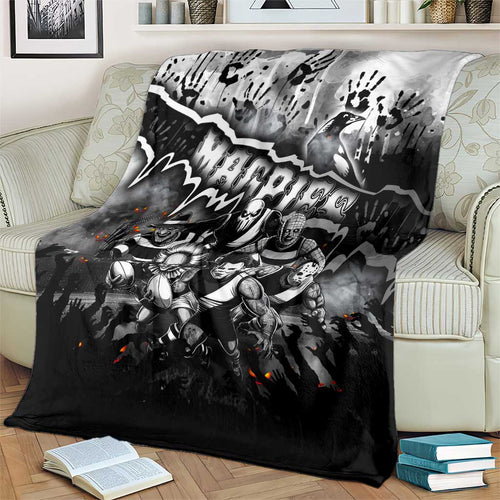 Step Into Horror Domain Magpies Football Blanket Halloween Horror Movie Characters - Aussie Hoodie
