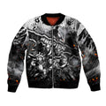 Step Into Horror Domain Magpies Football Bomber Jacket Halloween Horror Movie Characters - Aussie Hoodie