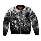 Step Into Horror Domain Magpies Football Bomber Jacket Halloween Horror Movie Characters - Aussie Hoodie