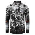 Step Into Horror Domain Magpies Football Button Sweatshirt Halloween Horror Movie Characters - Aussie Hoodie
