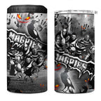 Step Into Horror Domain Magpies Football 4 in 1 Can Cooler Tumbler Halloween Horror Movie Characters - Aussie Hoodie