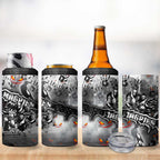 Step Into Horror Domain Magpies Football 4 in 1 Can Cooler Tumbler Halloween Horror Movie Characters - Aussie Hoodie