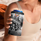 Step Into Horror Domain Magpies Football 4 in 1 Can Cooler Tumbler Halloween Horror Movie Characters - Aussie Hoodie