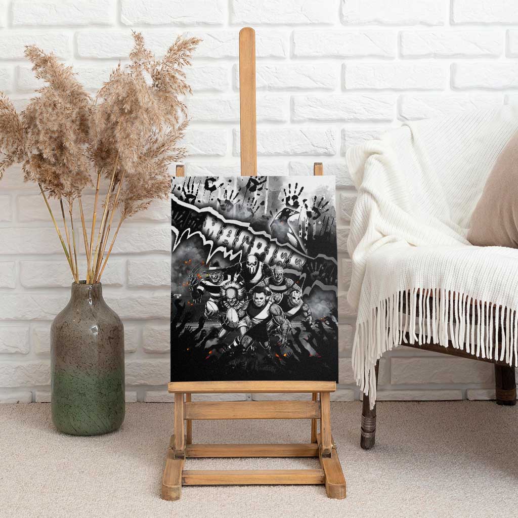 Step Into Horror Domain Magpies Football Canvas Wall Art Halloween Horror Movie Characters - Aussie Hoodie