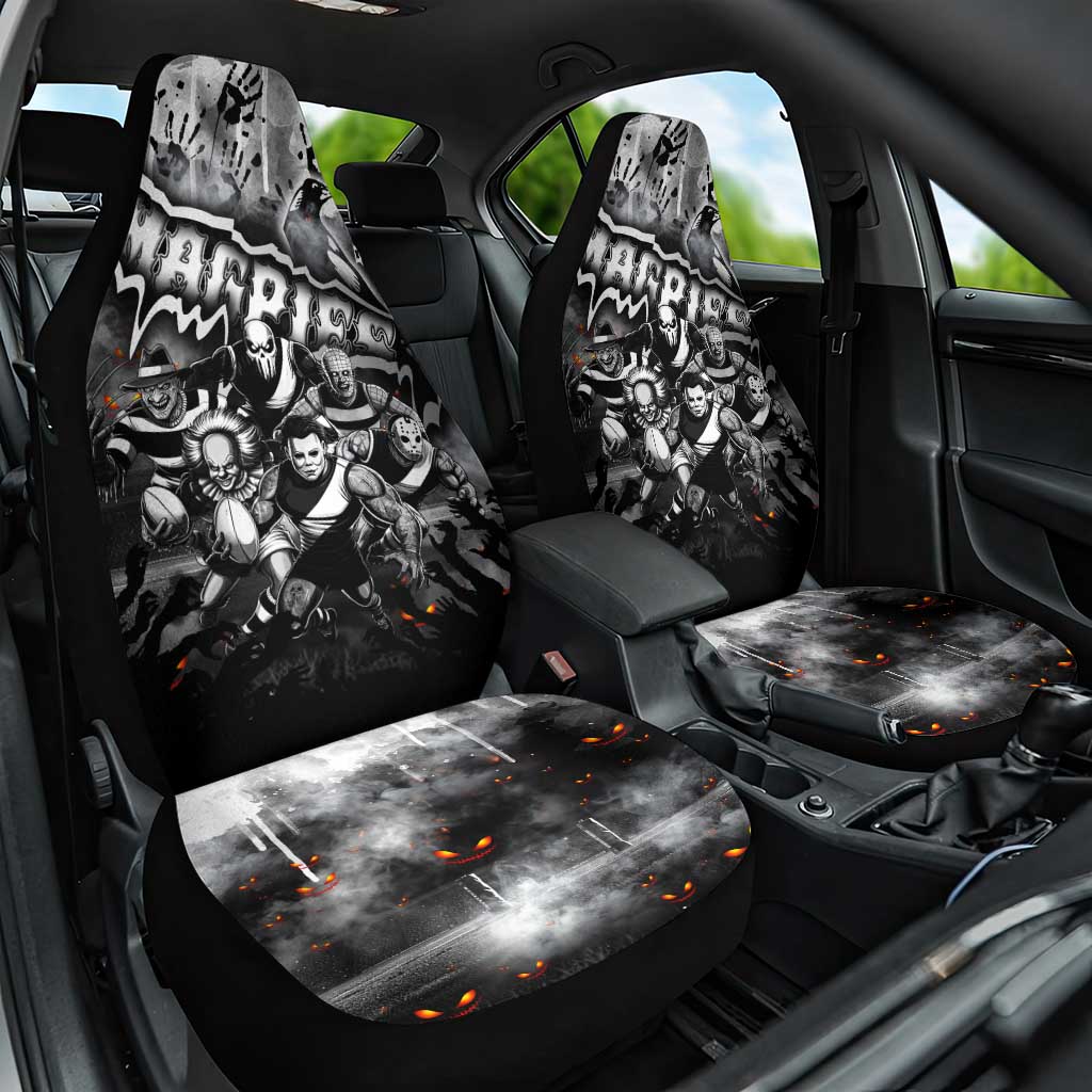 Step Into Horror Domain Magpies Football Car Seat Cover Halloween Horror Movie Characters - Aussie Hoodie