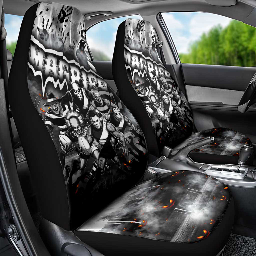 Step Into Horror Domain Magpies Football Car Seat Cover Halloween Horror Movie Characters - Aussie Hoodie