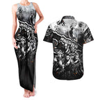 Step Into Horror Domain Magpies Football Couples Matching Tank Maxi Dress and Hawaiian Shirt Halloween Horror Movie Characters - Aussie Hoodie