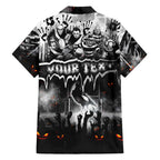 Step Into Horror Domain Magpies Football Family Matching Long Sleeve Bodycon Dress and Hawaiian Shirt Halloween Horror Movie Characters - Aussie Hoodie