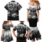 Step Into Horror Domain Magpies Football Family Matching Mermaid Dress and Hawaiian Shirt Halloween Horror Movie Characters - Aussie Hoodie