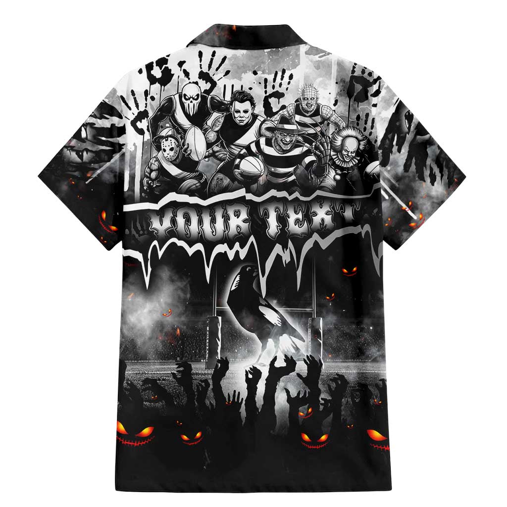 Step Into Horror Domain Magpies Football Family Matching Mermaid Dress and Hawaiian Shirt Halloween Horror Movie Characters - Aussie Hoodie