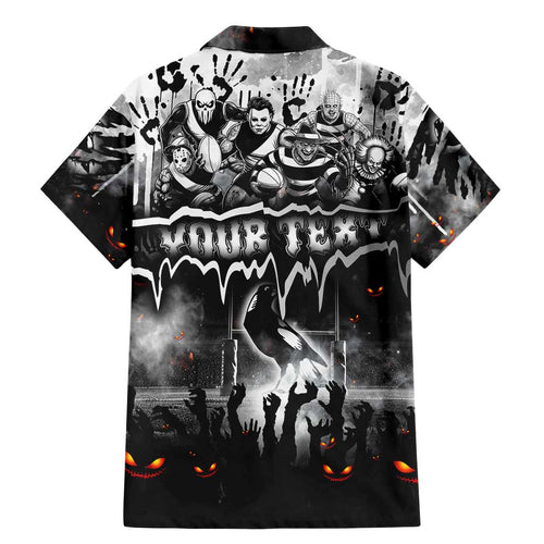 Step Into Horror Domain Magpies Football Family Matching Mermaid Dress and Hawaiian Shirt Halloween Horror Movie Characters - Aussie Hoodie