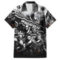 Step Into Horror Domain Magpies Football Family Matching Puletasi and Hawaiian Shirt Halloween Horror Movie Characters - Aussie Hoodie