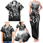 Step Into Horror Domain Magpies Football Family Matching Tank Maxi Dress and Hawaiian Shirt Halloween Horror Movie Characters - Aussie Hoodie